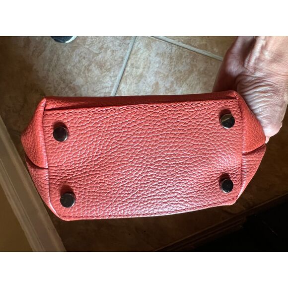 Viola Castellani Deep Orange Purse Handbag Italy - Picture 5 of 5